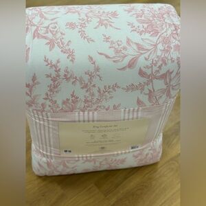 Floral Pink King Comforter Set